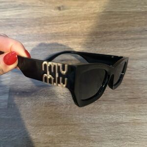 Black and Gold Sunglasses